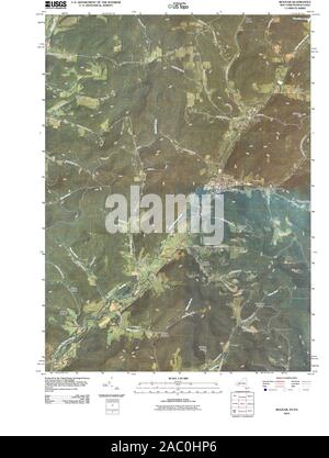 USGS TOPO Karte Pennsylvania NY Bolivar 20100609 TM Wiederherstellung Stockfoto