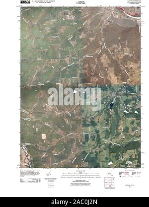 USGS TOPO Karte Pennsylvania NY Caton 20100629 TM Wiederherstellung Stockfoto