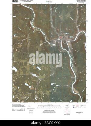 USGS TOPO Karte Pennsylvania NY Hancock 20100630 TM Wiederherstellung Stockfoto