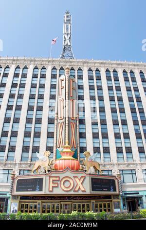 Fox Theater Unterhaltung Zentrum Detroits Finest Stockfoto