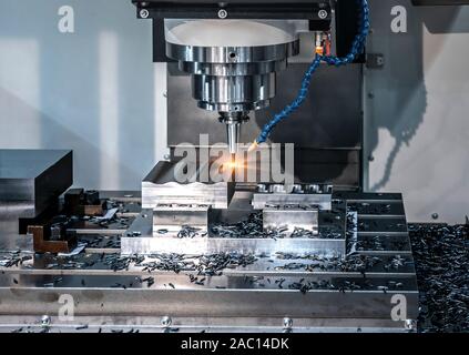 Industrie Fräsen Mechanische drehen Metallbearbeitung Metalle Teile, der Herstellung von industriellen Stockfoto