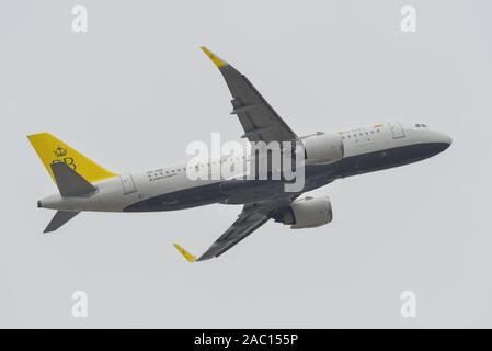 Tokyo, Japan - 17.April 2019. V8-RBE Royal Brunei Airlines Airbus A320 NEO vom Flughafen Tokio Narita International (NRT). Narita ist der geschäftigste Pas Stockfoto