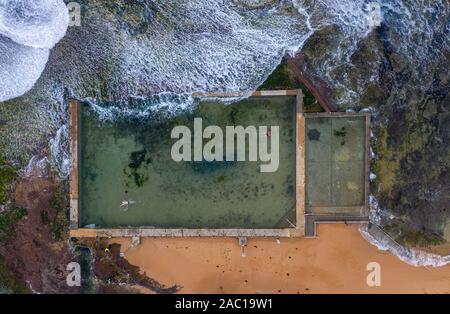 Mona Vale Gezeiten Schwimmbad in Sydney, New South Wales, Australien Stockfoto