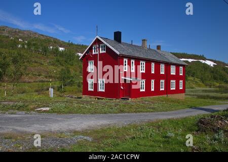 Bergbaustadt Sulitjelma Stockfoto