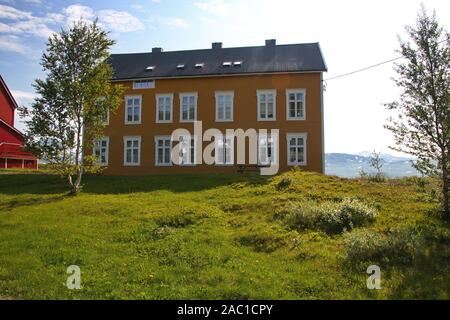 Bergbaustadt Sulitjelma Stockfoto