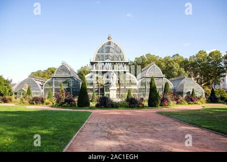 Gewächshaus in den Park Tête d'Or in Lyon, Frankreich Stockfoto