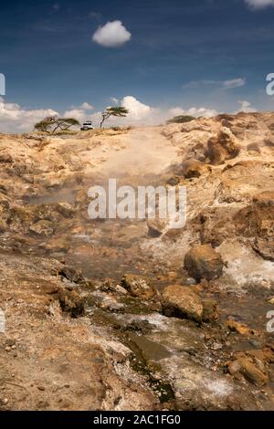 Äthiopien, Rift Valley, Oromia, Nationalpark Abijatta-Shalla, vulkanische heiße Quellen Stockfoto