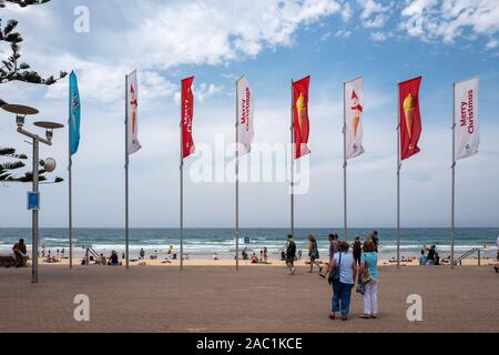 Manly Beach außerhalb von Sydney, New South Wales, Australien Stockfoto