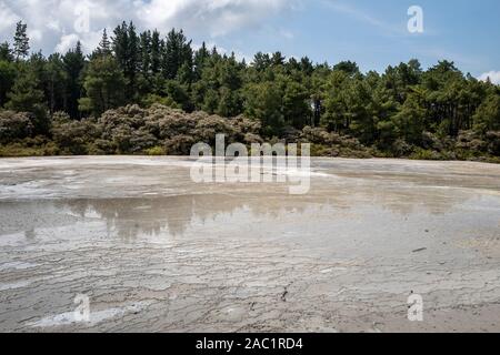 Wai-O-Tapu Thermal Wonderland Park in der Nähe von Rotorua, Neuseeland, Aotearoa Stockfoto