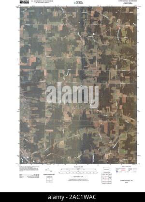 USGS TOPO Karte Pennsylvania PA Conneautville 20100617 TM Wiederherstellung Stockfoto
