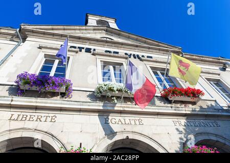 Europa, Frankreich, Nouvelle-Aquitaine, Orthez Hotel de Ville (Rathaus) Stockfoto