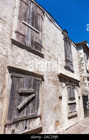 Europa, Frankreich, Nouvelle-Aquitaine, Orthez, bestieg bis Haus in der Rue du Pont Vieux Stockfoto