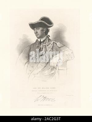 Gen Sir William Howe, britischen Oberbefehlshaber EM 3418; General Sir William Howe, britischen Oberbefehlshaber. Stockfoto