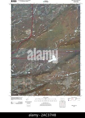 USGS TOPO Karte Pennsylvania PA Freeland 20100622 TM Wiederherstellung Stockfoto