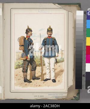 Soldat in Deutschland, 1871-1909 Deutschland, 1871-1909; Deutschland, 1871-1909 Stockfoto