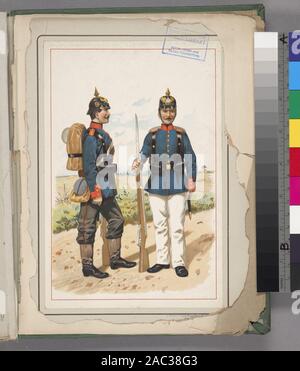 Soldat in Deutschland, 1871-1909 Deutschland, 1871-1909; Deutschland, 1871-1909 Stockfoto