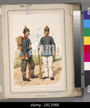 Soldat in Deutschland, 1871-1909 Deutschland, 1871-1909; Deutschland, 1871-1909 Stockfoto