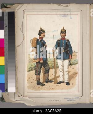 Soldat in Deutschland, 1871-1909 Deutschland, 1871-1909; Deutschland, 1871-1909 Stockfoto