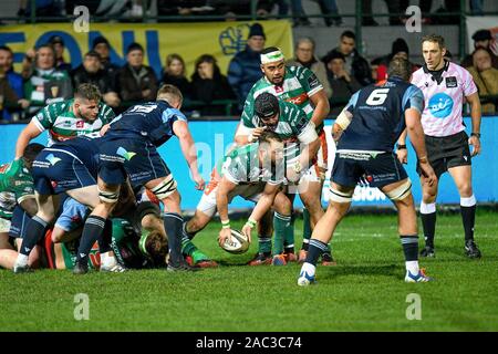 Treviso, Italien, 30. November 2019, dewaldt duvenage (Benetton Treviso) bei Benetton Treviso Cardiff Blues - Rugby Guinness Pro 14-Kredit: LPS/Ettore Griffoni/Alamy Live News vs. Stockfoto