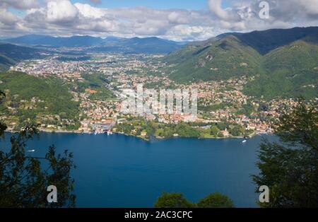 Cernobbio - Die kleine Stadt am Comer See. Stockfoto