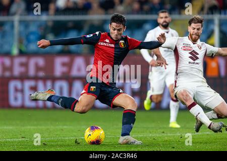 Genua, Italien. 30 Nov, 2019. Francesco Cassata (Genua) in Genua vs Torino, italienische Fußball Serie A Männer Meisterschaft in Genua, Italien, 30. November 2019 - LPS/Francesco Scaccianoce Credit: Francesco Scaccianoce/LPS/ZUMA Draht/Alamy leben Nachrichten Stockfoto