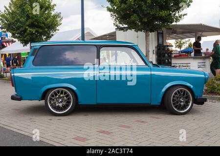 Alte Oldtimer Trabant aus Ostdeutschland Stockfoto