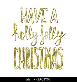 Weihnachten Typografie und Design. Weihnachten Schriftzug. Vector Illustration Stock Vektor