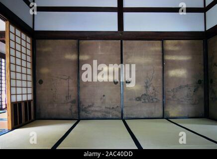 Tofukuji Funda-in (Sesshuuji). Alte Zen Buddhismus Tempel in Kyoto. Stockfoto