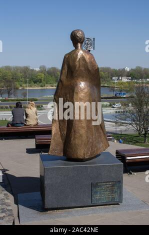 Maria Skłodowska-Curie Denkmal von Bronisław Krzysztof, Warschau, Polen Stockfoto