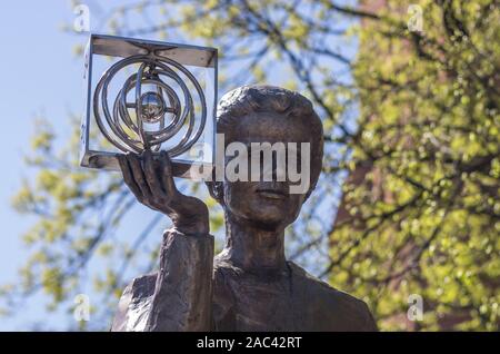 Maria Skłodowska-Curie Denkmal von Bronisław Krzysztof, Warschau, Polen Stockfoto
