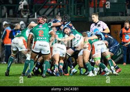 Treviso, Italien. 30 Nov, 2019. Maul bei Benetton Treviso vs Cardiff Blues, Rugby Guinness Pro 14 in Treviso, Italien, 30. November 2019 Credit: Unabhängige Fotoagentur/Alamy leben Nachrichten Stockfoto