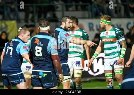 Treviso, Italien. 30 Nov, 2019. james Ratti (Cardiff) bei Benetton Treviso vs Cardiff Blues, Rugby, Guinness Pro 14 in Treviso, Italien, 30. November 2019 Credit: Unabhängige Fotoagentur/Alamy leben Nachrichten Stockfoto