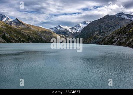 Mattmark-staudamm in der Schweiz Ende Saas Fee Tal Stockfoto