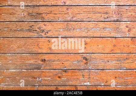 Dunkles Holz Textur mit horizontalen Bretter. Ideal für Hintergründe. Stockfoto