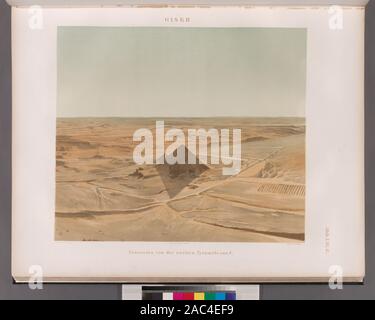 Giseh (Jîzah) - Panorama von der Zweiten Pyramide aus C Giseh [Jîzah]: Panorama von der Zweiten Pyramide aus CGiseh [Jîzah]: Panorama von der Zweiten Pyramide aus C. Stockfoto