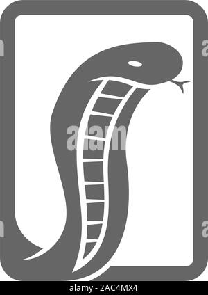 Snake logo Template Design Vector Illustration isoliert Stock Vektor