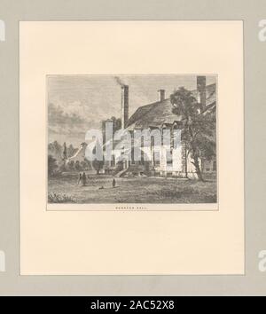 Gunston Hall Grafiker gehören Henry Bryan Hall, Albert Rosenthal, Max Rosenthal & Samuel Sartain. Verfasser ist David McNeely Stauffer. EM 9383; Gunston Hall Stockfoto