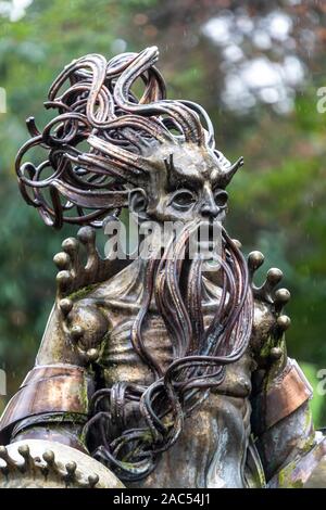 Brunnen in den Gärten der Chester Zoo, Chester. UK. Stockfoto