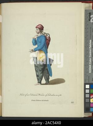 Gewohnheit eines Eskimaux Frau von Labrador 1766 Femme Eskimau du Labrador Gewohnheit eines Eskimaux Frau von Labrador in 1766. Femme Eskimau du LabradorHabit eines Eskimaux Frau von Labrador in 1766. Femme Eskimau du Labrador. Stockfoto