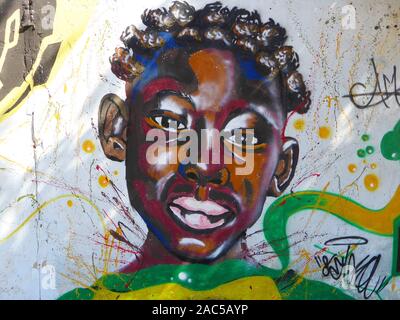 Graffiti in Afrika/Senegal / Dakar Stockfoto