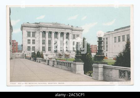 Der Harvard Medical School, Boston, Mass 1913-1918, durch 1930 ausgestellt. Begann der "Vertrag", Karten für Museen und andere organizationsHarvard Medical School, Boston, Mass. Stockfoto