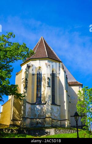 Sighisoara, Rumänien, 12. Mai 2019: Biserica din Deal ist eine evangelische Kirche auf der Schule Hill in Sighisoara entfernt. 1345 Auf dem Gelände einer Anci gegründet Stockfoto