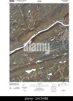 USGS TOPO Karte Pennsylvania PA Nanticoke 20100616 TM Wiederherstellung Stockfoto
