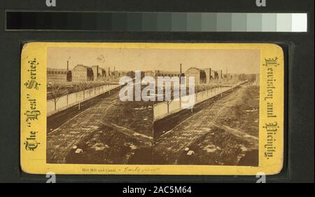 Hill Mühle und Kanal (Anfang) Hill Mühle und Kanal. [Anfang] Hill Mühle und Kanal. [Early View]. Stockfoto