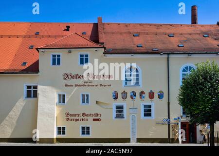 Bekannte Weißbierbrauerei Schneider, Kelheim, Niederbayern, Bayern, Deutschland, Europa, 31. Juli 2008 Stockfoto