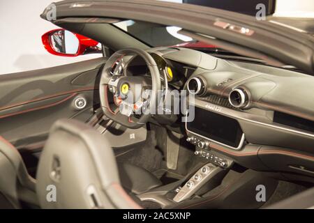 Ferrari California Innenraum Stockfoto