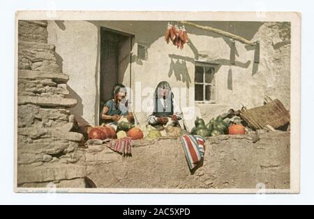 Hopi Thanksgiving 1907-1908. Erste Serie mit geteilten Rücken (für Nachricht und Adresse) exclusivelyHopi Thanksgiving Stockfoto