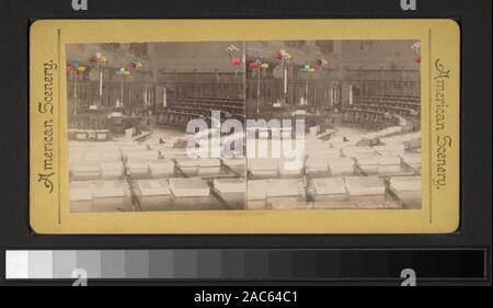 Repräsentantenhaus, Hartford, Conn beinhaltet Ansichten von D.S. Camp, S.C. Northrup, Milan S. Warner und andere Fotografen und Verlage. Robert Dennis Sammlung von stereoskopische Ansichten. Titel von Cataloger'. Blick von Hartford, Connecticut: Umfasst allgemeine und Blick auf die Straße, darunter eine Parade Szene ; Versicherungsgesellschaft Bürogebäuden; das State Capitol, mit Blick auf den Innenbereich; ein nicht identifizierter Regierung Gebäude, Wohnungen einschließlich derer, die von Mark Twain, Frau John Goodwin und ein nicht identifizierter Innenraum mit 3 Männer sitzen in einem Salon mit einem Klavier; The Atheneum; Trinity College; die Chu Stockfoto