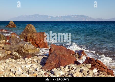 Strand in Insel Kos, Griechenland Stockfoto