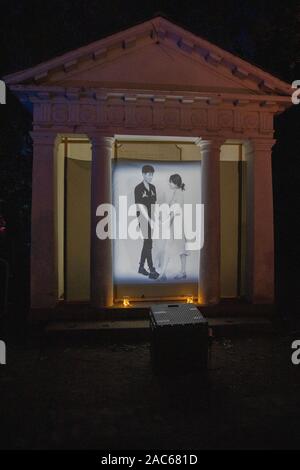 Plymouth, Großbritannien. 30. November 2019. "Beleuchten Licht Festival" läuft vom 28. November bis 1. Dezember im Royal William Yard, Plymouth, mit zusätzlichen Installationen im Barbican und Mount Edgecombe. Credit: Julian Kemp/Alamy Stockfoto